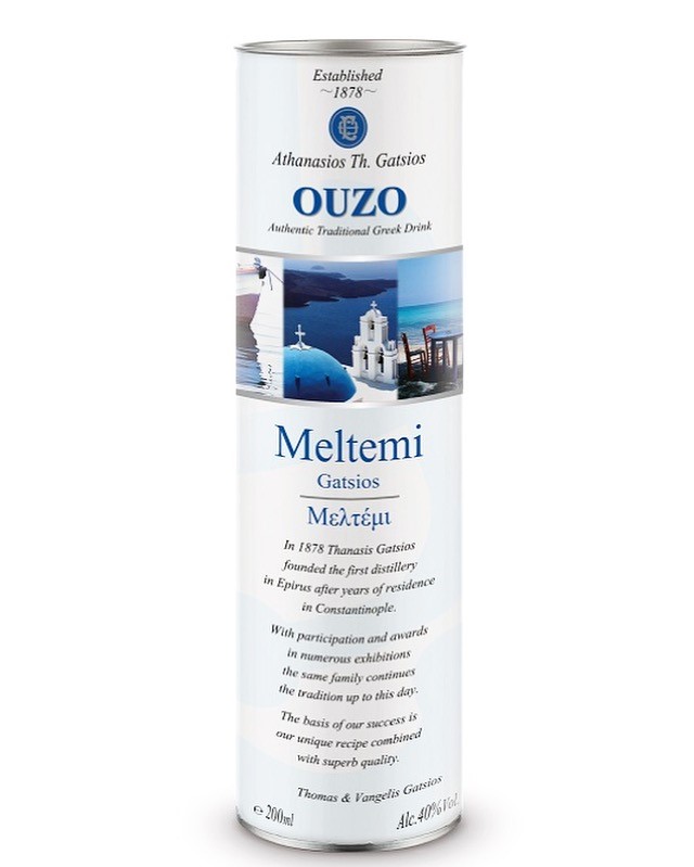 Gatsios Distillery Ouzo Meltemi Roll Package